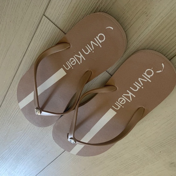 Calvin Klein Tan Sandals for Women - Picture 1 of 2